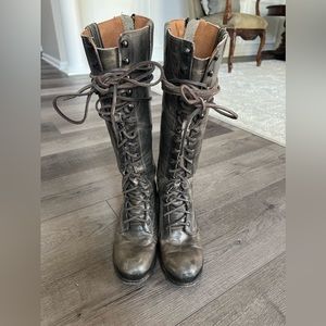 Freebird granny leather boots. Stone color